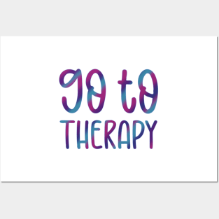 Go To Therapy With Stripes Posters and Art